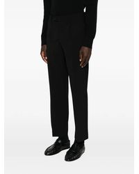 Amaranto - Pantalon Droit À Plis Marqués - Lyst