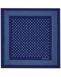 Ferragamo - Pelican Print Silk Pocket Square - Lyst