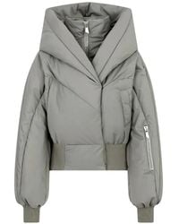 The Attico - Taupe Puffer Jacket - Lyst
