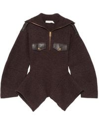 Zimmermann - Gerippter Pullover Mit Einsätzen - Lyst