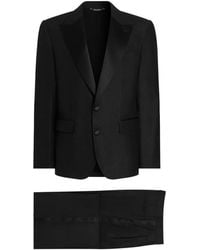 Dolce & Gabbana - Traje De Lino Con Botones - Lyst