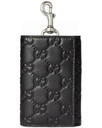 Gucci - Embossed-Pattern Keychain - Lyst