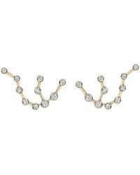 Logan Hollowell - 14K Aquarius Constellation Diamond Diamond Earrings - Lyst
