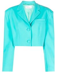 GIUSEPPE DI MORABITO - Notched-Collar Cropped Blazer - Lyst