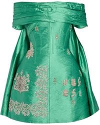 Erdem - Embellished Off-The-Shoulder Mini Dress - Lyst