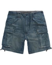 RRL - Cargo Denim Shorts - Lyst