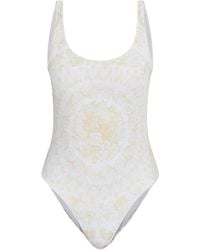 Versace - Floral-Print Swimsuit - Lyst