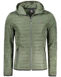 Norway 1963 - Quilted-Panel Marl-Effect Hooded Jacket - Lyst