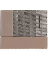Piquadro - Sync Logo-Plaque Bi-Fold Wallet - Lyst