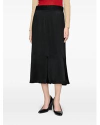 Maison Margiela - Satin-Finish Four Stitches Skirt - Lyst