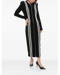 Balmain - Crystal-Embellished Midi Dress - Lyst