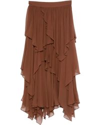 Zimmermann - Midi-Rok Met Ruches - Lyst