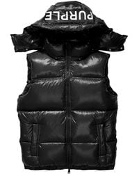 Purple Brand - Logo-Print Padded Gilet - Lyst
