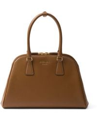 Prada - Medium Saffiano Leather Tote Bag - Lyst