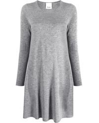 Allude - Mini-Jurk Met Lange Mouwen - Lyst