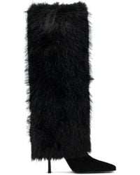 Le Silla - Kniehohe Andy Stiefel aus Kalbswildleder 110mm - Lyst