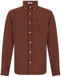 GANT - Button-Down Linnen Overhemd - Lyst