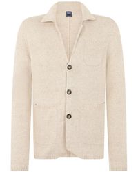 Fedeli - Button-Up Knit Cardigan - Lyst