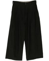 Ziggy Chen - Pleated Wide-Leg Trousers - Lyst