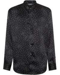 DSquared² - Polka Dot-Print Satin Shirt - Lyst