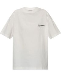 AllSaints - T-Shirt Met Logoprint - Lyst