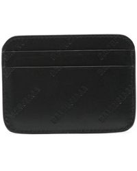 Balenciaga - Logo-debossed Leather Cardholder - Lyst