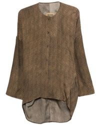 Uma Wang - Tate Geometric-Pattern Shirt - Lyst