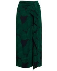 Essentiel Antwerp - Floral-Print Draped Mini-Skirt - Lyst