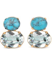 Jennifer Behr - Yvette Crystal-Embellished Earrings - Lyst