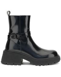 Jimmy Choo - Conny Patent-Leather Ankle Boots - Lyst