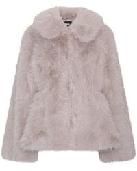 ROTATE BIRGER CHRISTENSEN - Faux-Fur Flared Jacket - Lyst