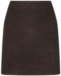 ROTATE BIRGER CHRISTENSEN - High Waist Mini Skirt With Zip Closure - Lyst