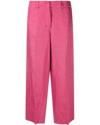 Max Mara - Pressed-crease Cropped Trousers - Lyst
