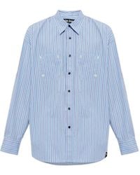 Palm Angels - Striped Cotton Shirt - Lyst
