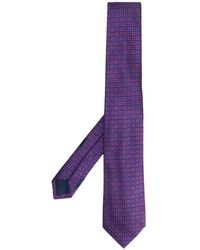 Ferragamo Cravatta con stampa - Blu