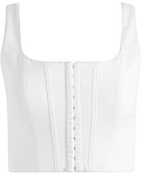 Alice + Olivia - Breslin Cropped Corset Top - Lyst
