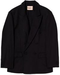 Plan C - Peak-Lapel Double-Breasted Blazer - Lyst