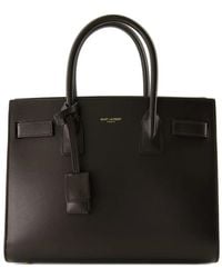 Saint Laurent - Small Sac De Jour Leather Tote Bag - Lyst