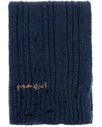 Marni - Gerippter Strickschal - Lyst
