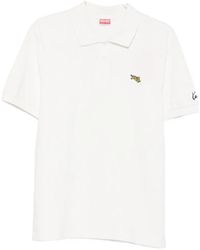 KENZO - Tiger-Patch Polo Shirt - Lyst