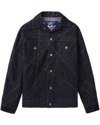 Junya Watanabe - Contrast-stitching Denim Jacket - Lyst