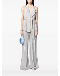 Twentyfourhaitch - Arizona Sequin-Embellished Belted Vest - Lyst