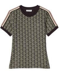 Lacoste - Slim-Fit T-Shirt Met Monogram - Lyst
