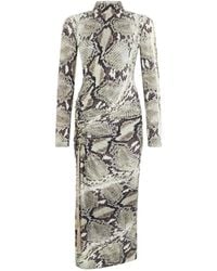 Roberto Cavalli - パイソンパターン ドレス - Lyst