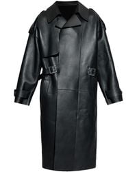 DSquared² - Belted Trench Leather Coat - Lyst