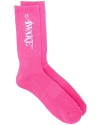 AWAKE NY - Ribbed Logo Socks - Lyst