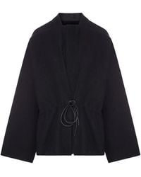 Rick Owens - Drawstring-Waist Wool Jacket - Lyst