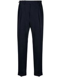 Brunello Cucinelli - Off-Centre Linen Trousers - Lyst