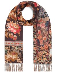 Pierre Louis Mascia - Aloeuw Floral-Print Fringed Scarf - Lyst