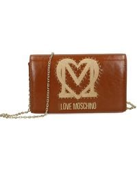 Love Moschino - スタッズ チェーン ショルダーバッグ - Lyst